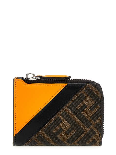 fendi card case wallet|fendi zipper wallet.